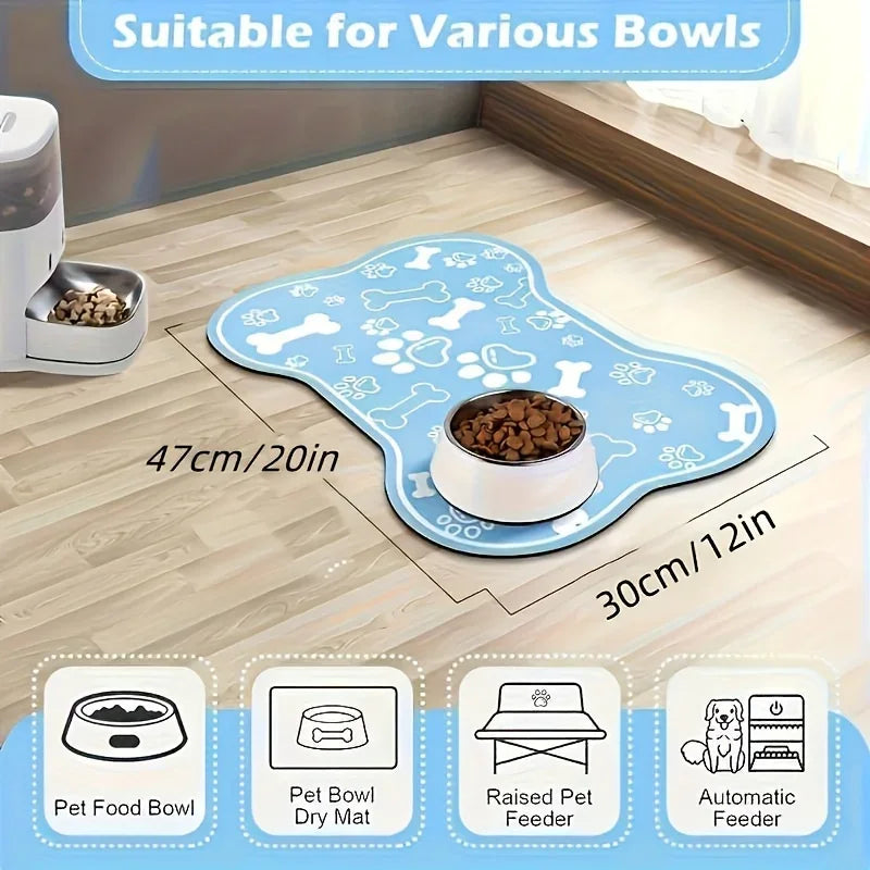 Non-Slip Quick-Dry PU Pet Feeding Mat