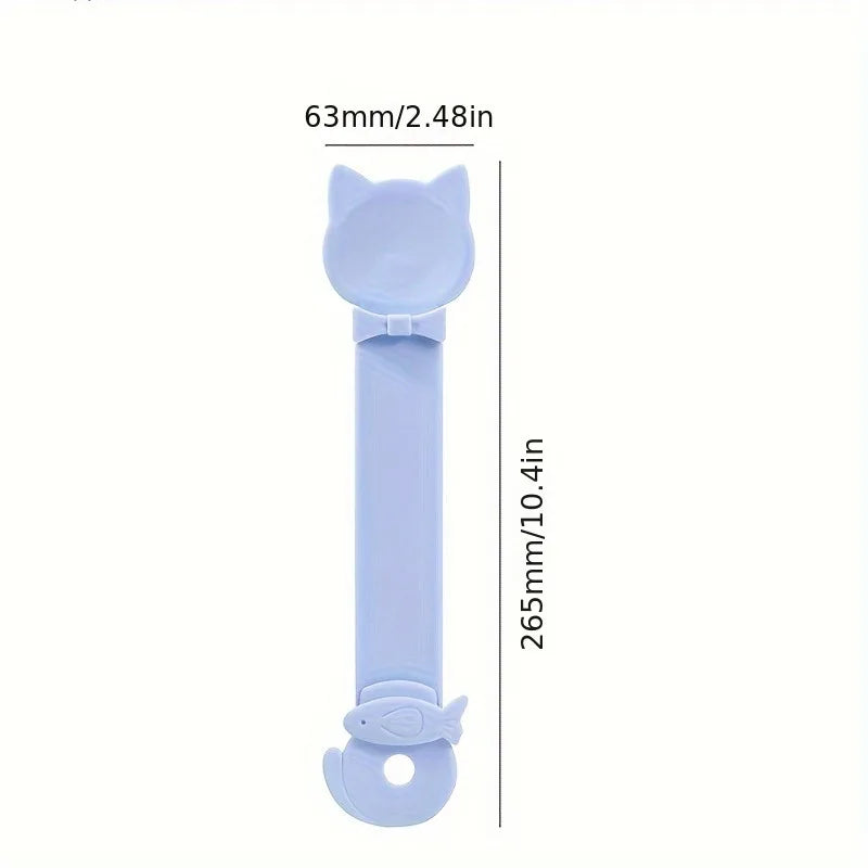 Cat Strip Feeder Spoon with Long Handle for Lickable Wet Food