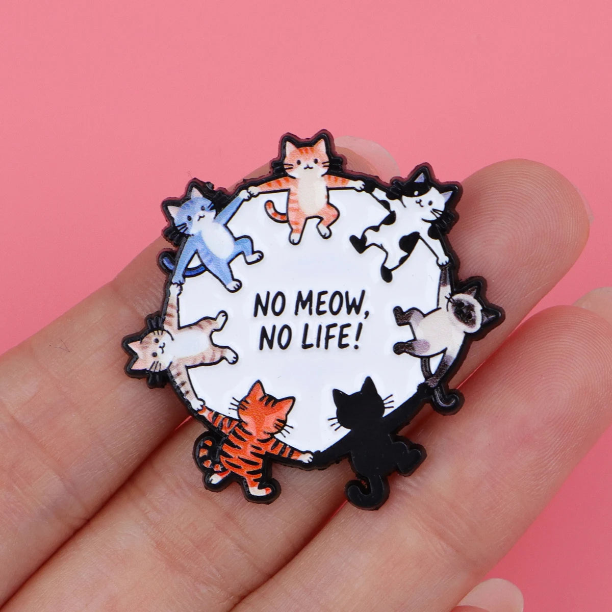 Cute Pet Lover Cat Enamel Lapel Pins