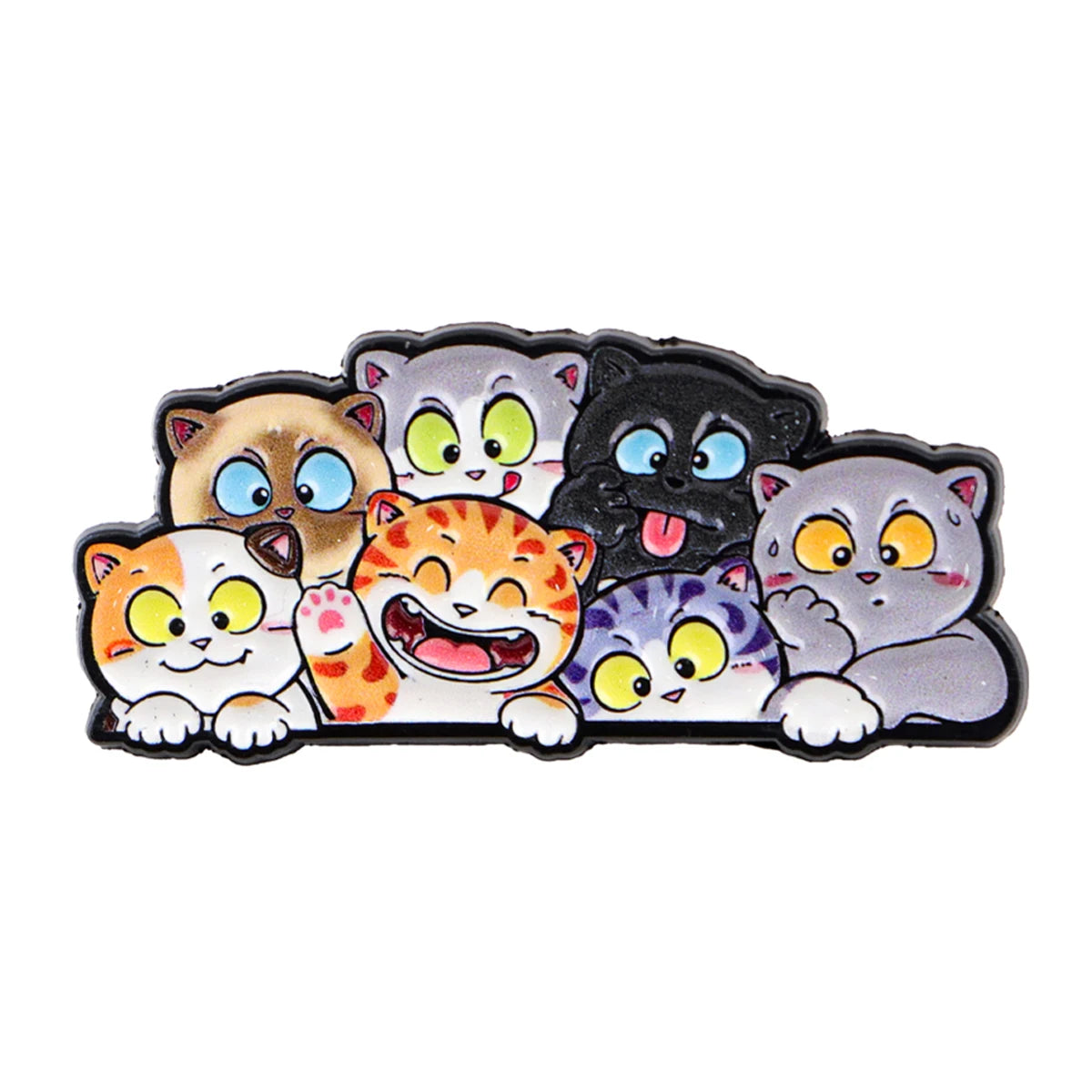 Cute Cat Lover Enamel Lapel Pins