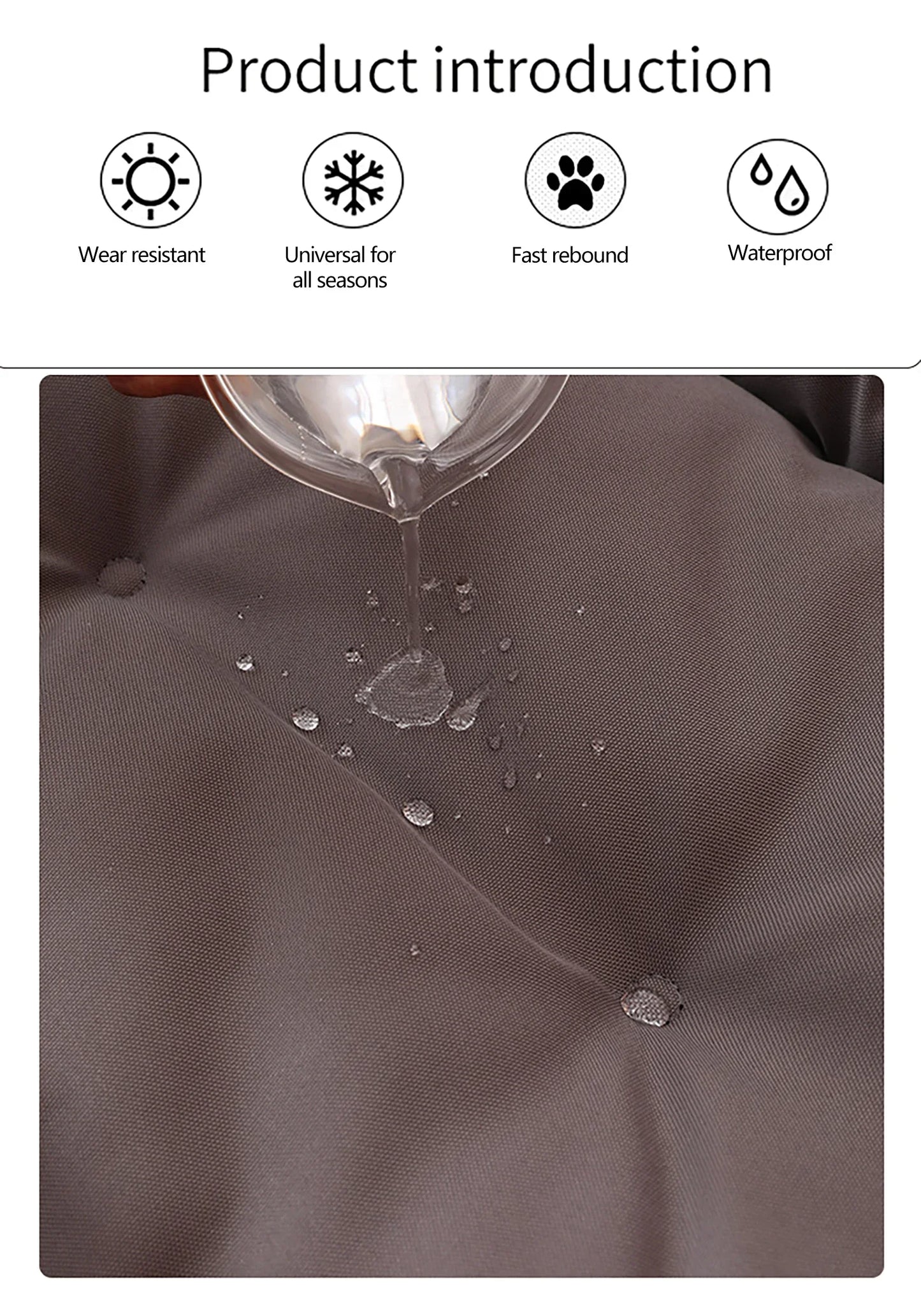 Dog & Cat Bed, Waterproof, Durable, PP Cotton