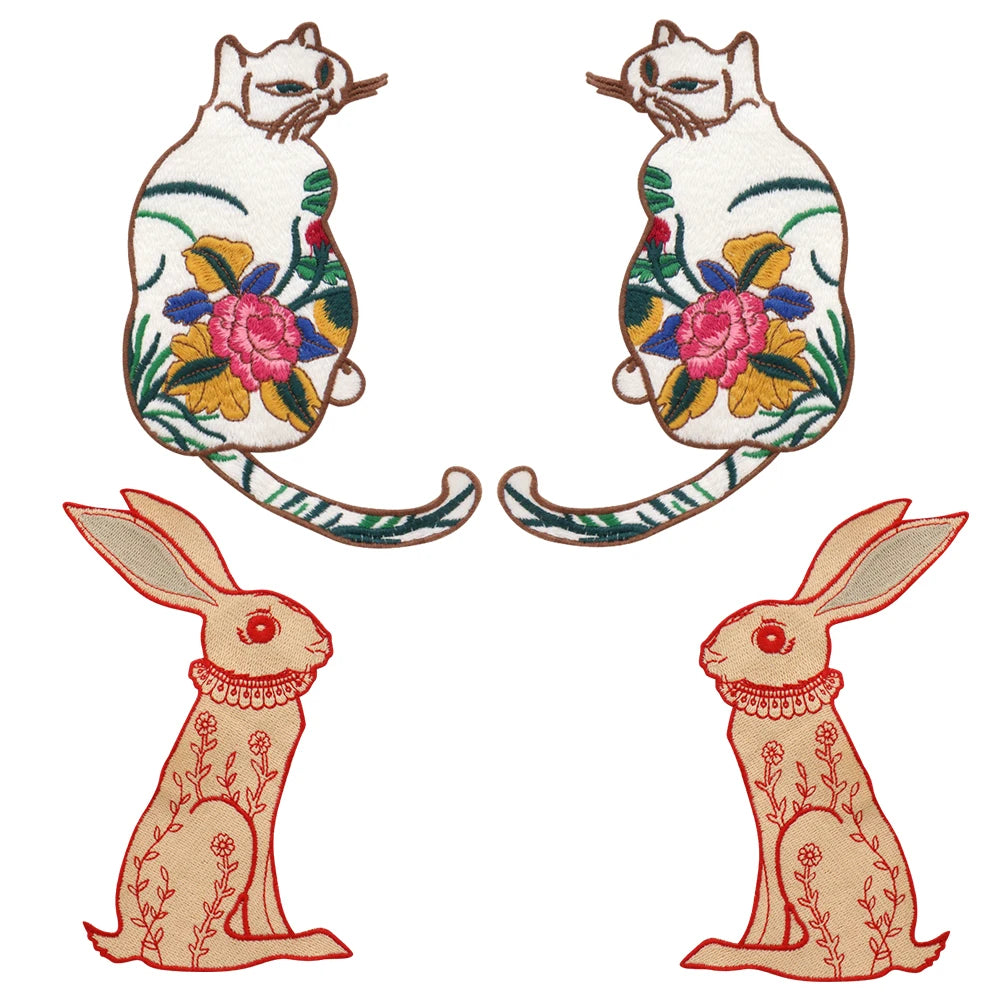 Cute Animal Embroidered Sew-On Patches