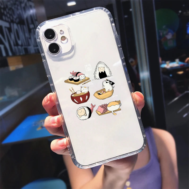 Funny Halloween Cat iPhone Case – Cartoon Animal Shockproof Phone Cover