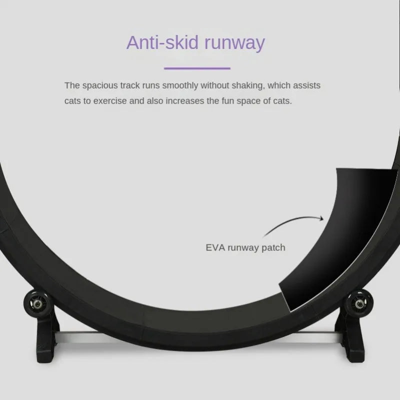 Silent Cat Treadmill Running Wheel – Multi-Function Fitness Toy for Cats & Small Dogs