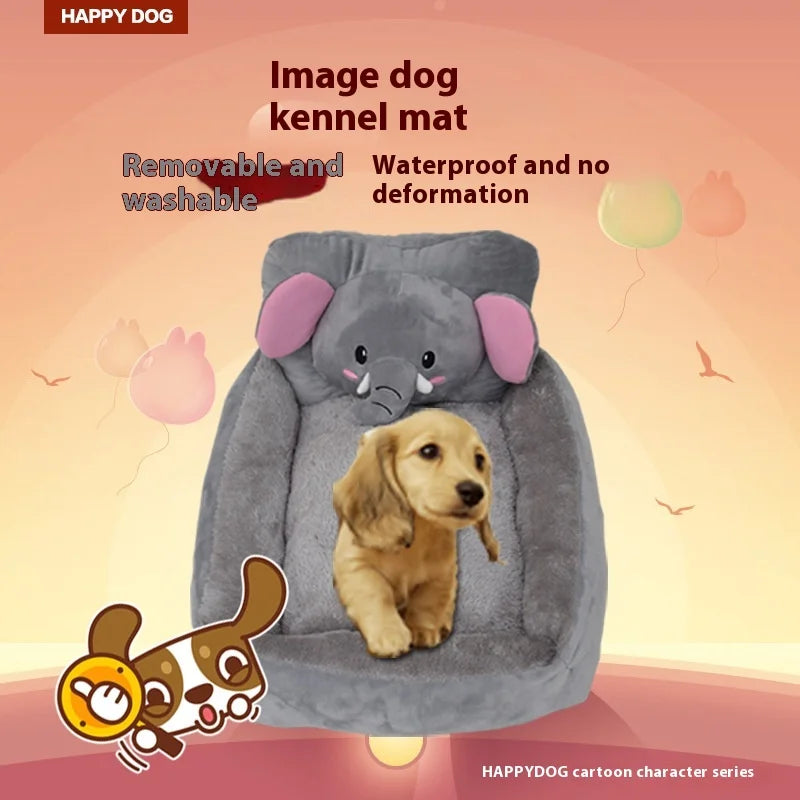 Soft Washable Cotton Pet Bed Mat for Cats & Dogs