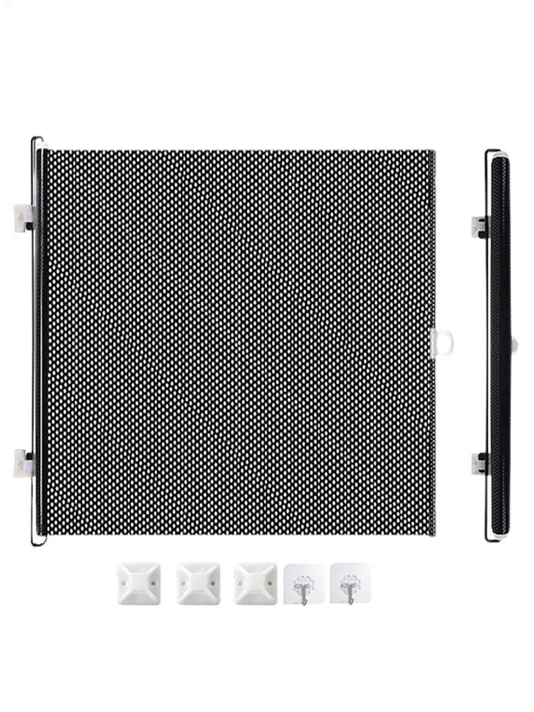 Retractable Indoor Pet Safety Gate for Dogs & Kittens – Mesh Blocking Fence