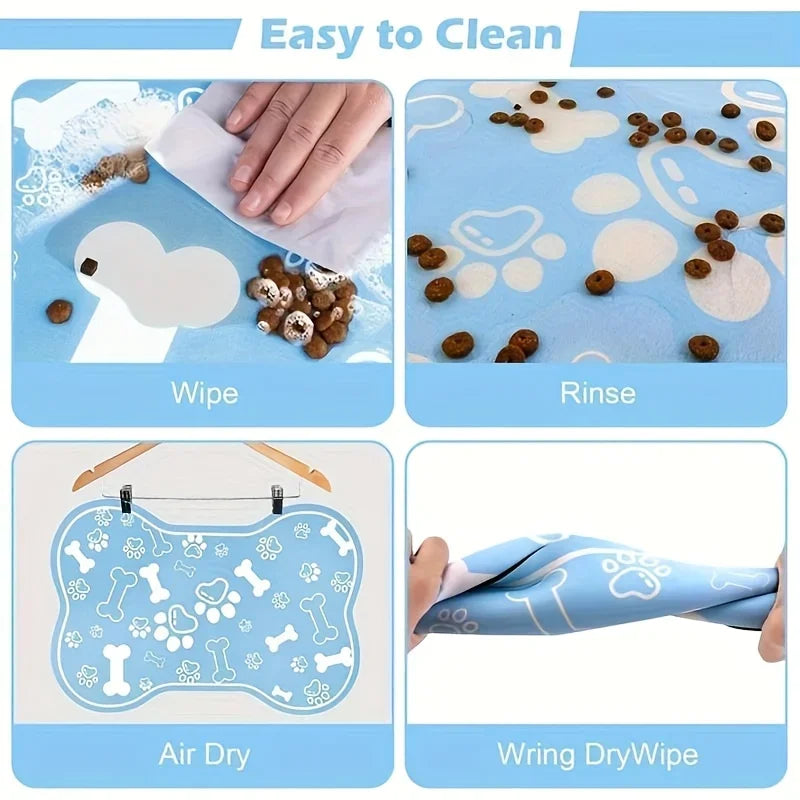 Non-Slip Quick-Dry PU Pet Feeding Mat