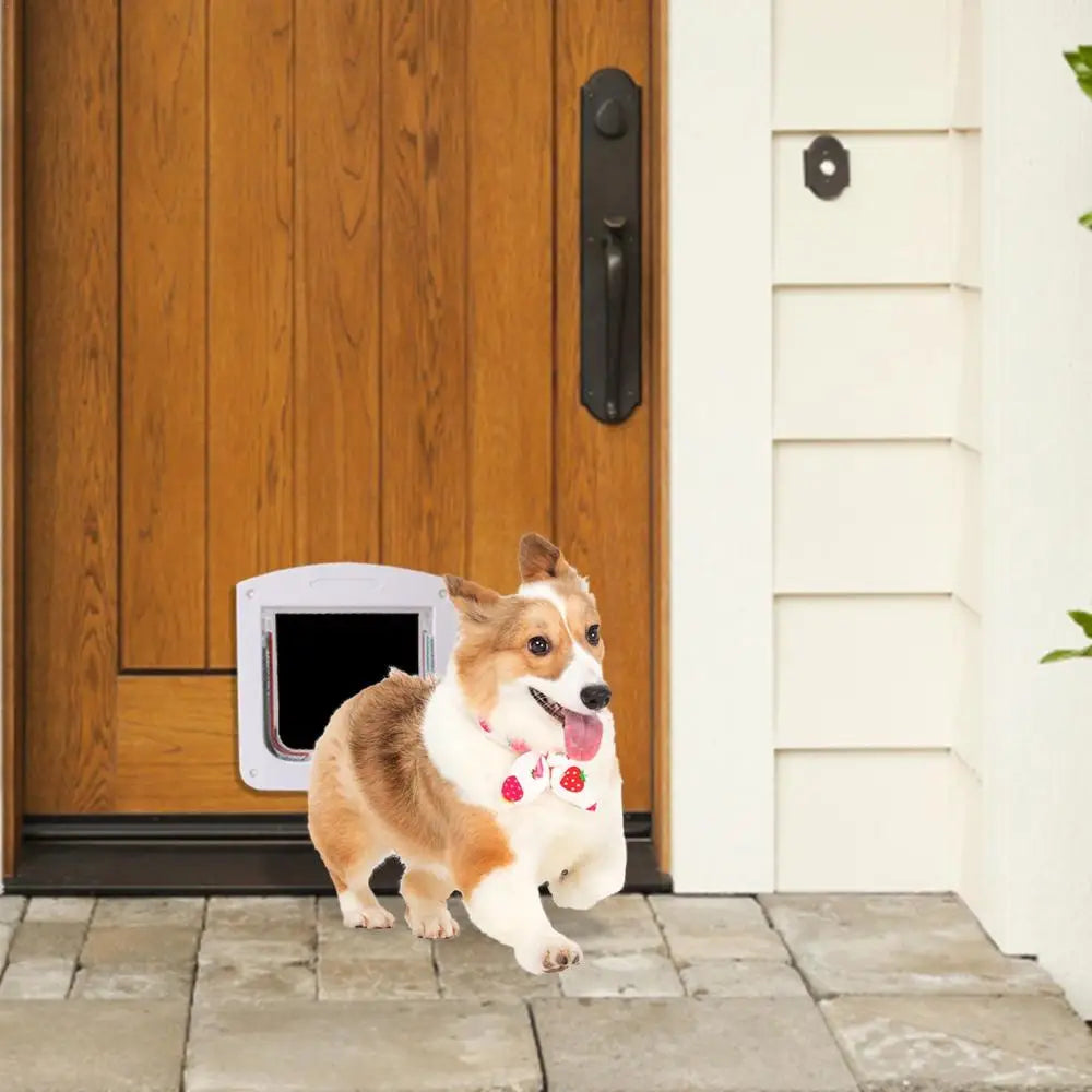 4-Way Locking Weatherproof Pet Door for Cats & Dogs
