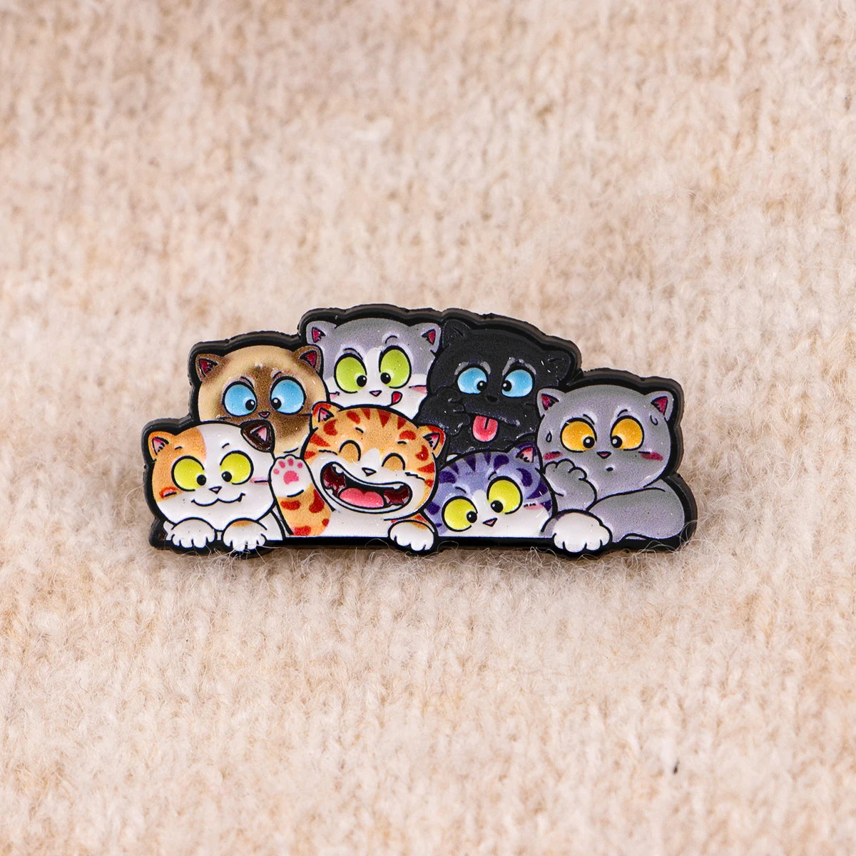 Cute Cat Lover Enamel Lapel Pins