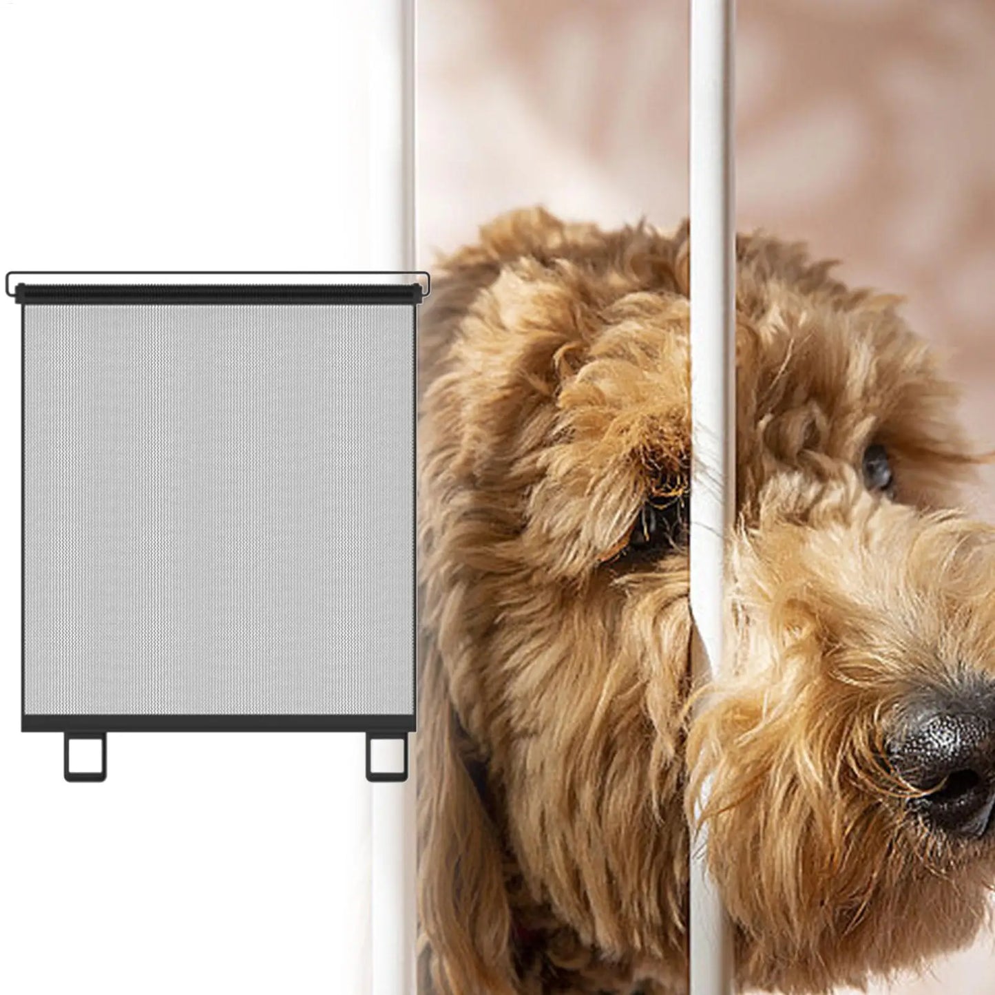 Retractable Pet Mesh Safety Gate for Dogs, Cats & Kids