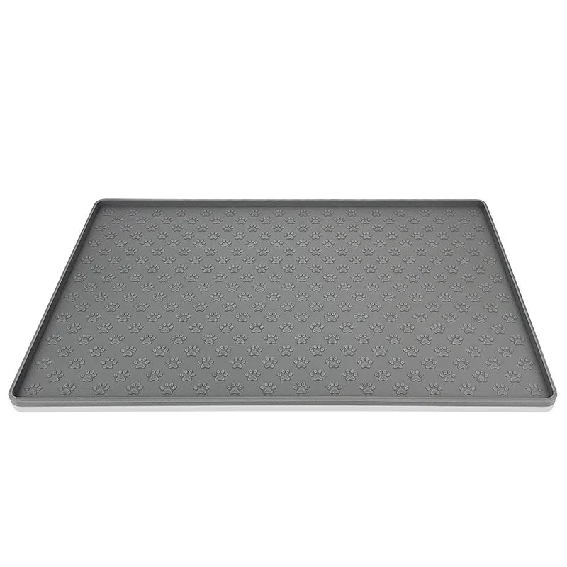 Waterproof Silicone Pet Feeding Mat with Raised Edges